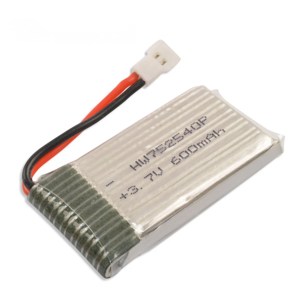 Batterie / Pile Lipo 1s 3,7V 600mAh 25C pour Syma X5 Ovni Drone Quadrirotor - Photo 1/1