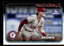 2024 Topps Pro Debut #PD-108 Marcus Brown Fredericksburg Nationals Baseball