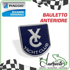 TARGHETTA BAULETTO ANTERIORE PORTAOGGETTI YACHT CLUB VESPA GTS 300 125 PRIMAVERA