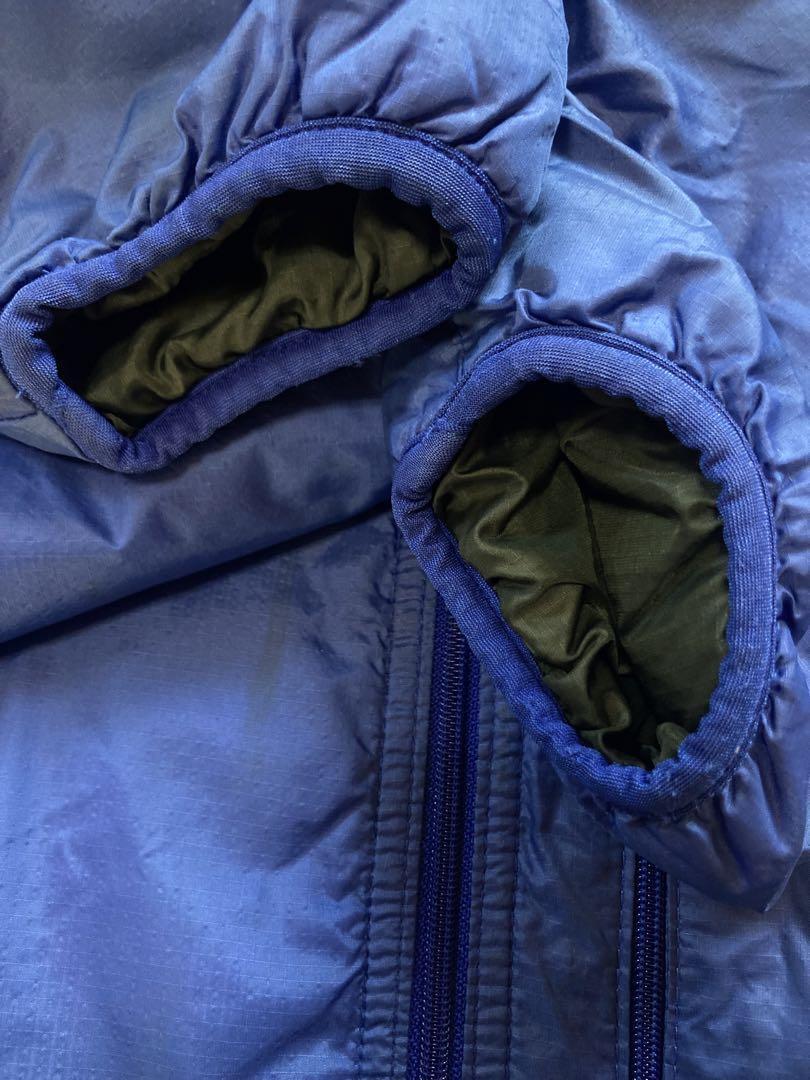 Rare Patagonia Puffball Pullover Size L Blue Black Made in Rare Patagonia Puffball Pullover Size L Blue Black Made in