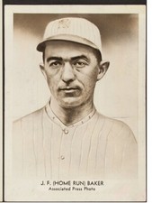 1944  News Wire Photo Frank Home Run Baker New York Associated Press