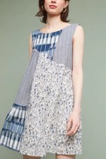 60. NWT Holding Horses Anthropologie Ivy Patchwork Swing Dress Size S