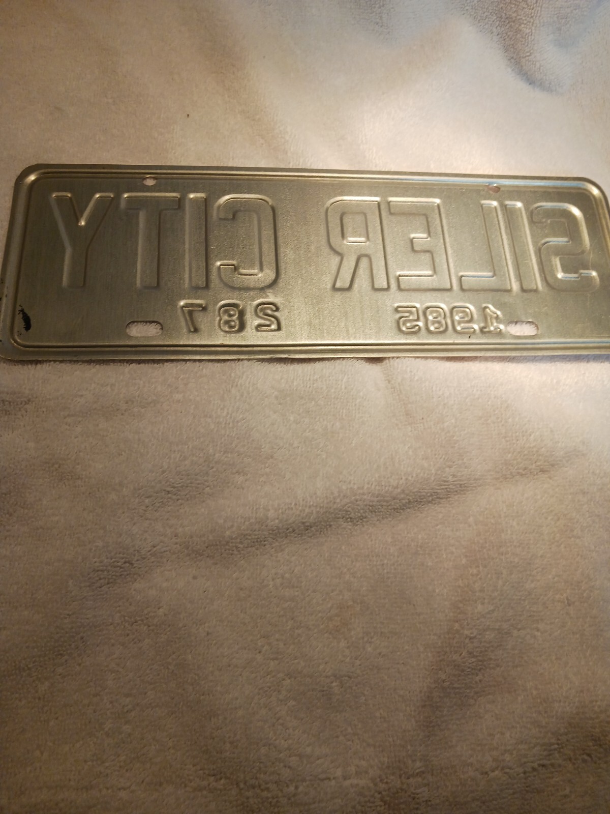 1985 Siler City, North Carolina License Plate Town Tag Topper / 287 eBay