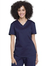 Scrubs Cherokee Workwear V Neck OR Top WW657 NAV Navy Free Shipping
