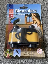 Edu-Toys Child Binoculars 3 X 28mm Magnification Rigid Construction Age 6+ READ