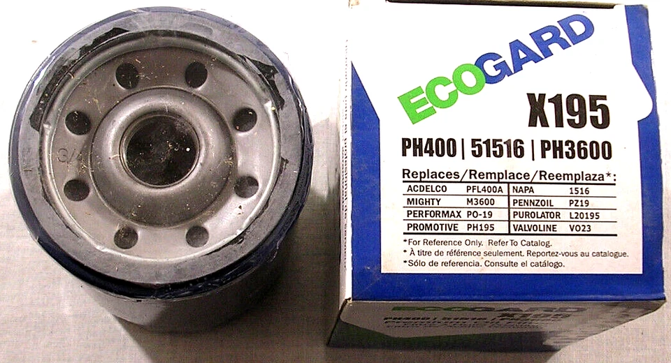 Filtro de aceite premium ECOGARD X195 PH400,51516,PH3600 Foto 3 de 4