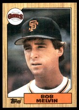 Bob Melvin 1987 Topps #549 Giants MLB READ FREE SHIPPING AutographDen
