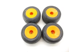 4x Proline Bald Eagle #8304 1/10 Stadium Truck Tires on 12mm Hex Wheels Orange D
