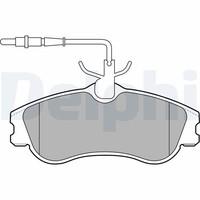 Delphi LP1607 Bremsbelagsatz, Scheibenbremse FüR CitroËN Peugeot