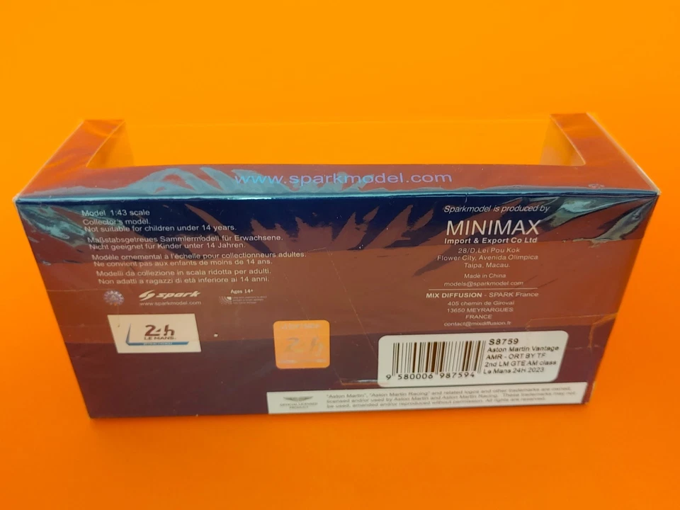 Spark 1/43 S8759 Aston Martin Vantage AMR Le Mans 24H 2023 - Bild 3 von 3