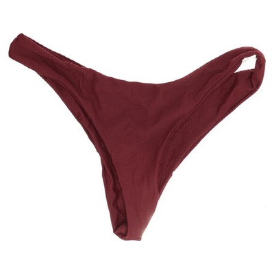 Bikiniunterteil, Größe: L, Rot, Elasthan/Polyamid, Einfarbig, Damen #SXN
