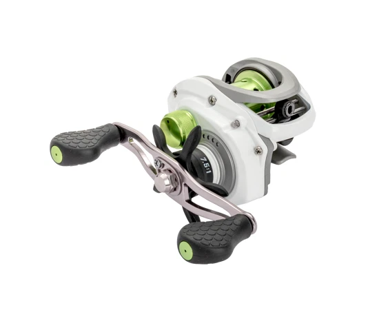 Lew's MACH 1 SS 7.5:1 Right Hand Baitcast Reel, 8BB, Shallow Spool MHSS1SHG3.