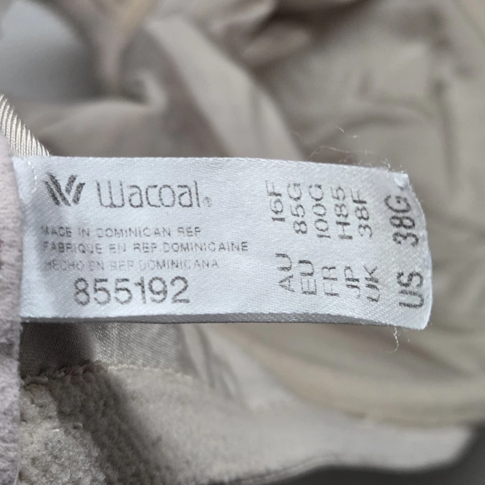 Sujetador Wacoal Mujer 38G Beige Minimizador Correa Con Aros Ajustable Foto 3 de 4