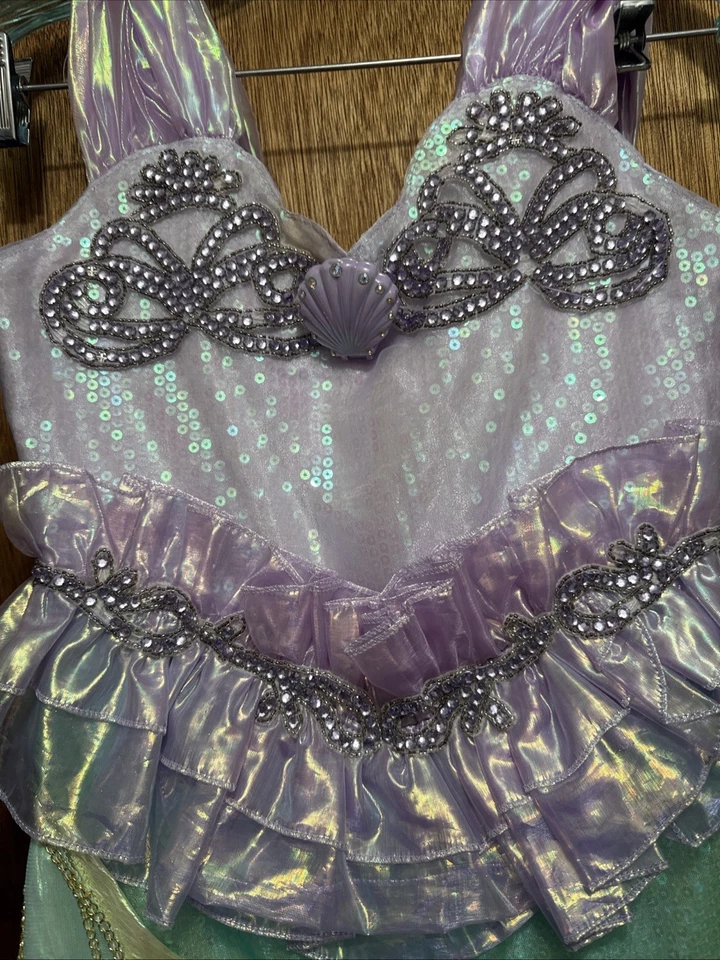 Disney Store Limited Edition Little Mermaid Ariel Costume Dress Kids 8 2500 made - Image 2 of 4