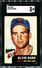 1953 Topps #109 Alvin Dark SGC 3