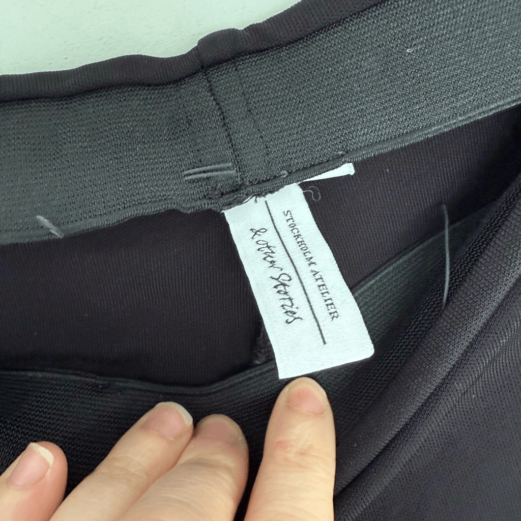 ALTRA & Other Stories Pantalone Donna Extra Small Nero Pull On Elasticizzato