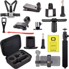 Accessories Kit for Dji OSMO Pocket/Pocket 2, Handheld Mount Adapter Tripod Case