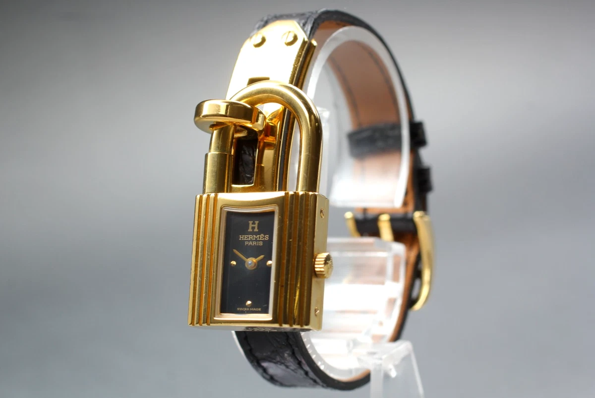 TOP　HERMES KELLYロックウォッチ ブラック/ゴールド TOP HERMES KELLYロックウォッチ ブラック/ゴールド Hermès Kelly To