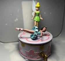 Wendy's Musical Jewelry Box - Tinkerbell Fairy and Blue Ballerina -Disney. Works