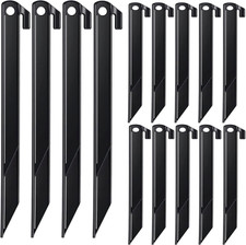 16 Pcs Plastic Stakes 12 inch Heavy Duty Tent Stakes, Replacement Inflatables St