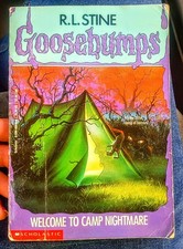 Goosebumps #9 Welcome to Camp Nightmare R.L. Stine, 1st Print/4th Ed.(1993)