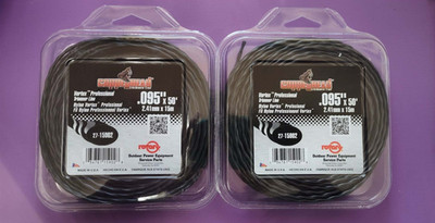 2 Pack CopperHead Vortex Professional Trimmer line .095'' x 50 ft. 15902