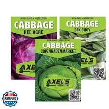 Cabbage Seeds for Planting - Plant and Grow Heirloom Cabbage Varieties Home O