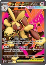 Pokemon Mega Lopunny ex 115 Phantasmal Flames Ultra Rare Holo Near Mint