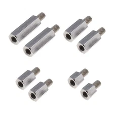 8PCS Single Head Stud Hex Standoff Spacers Male to Female Thread 10mm 15mm 20...