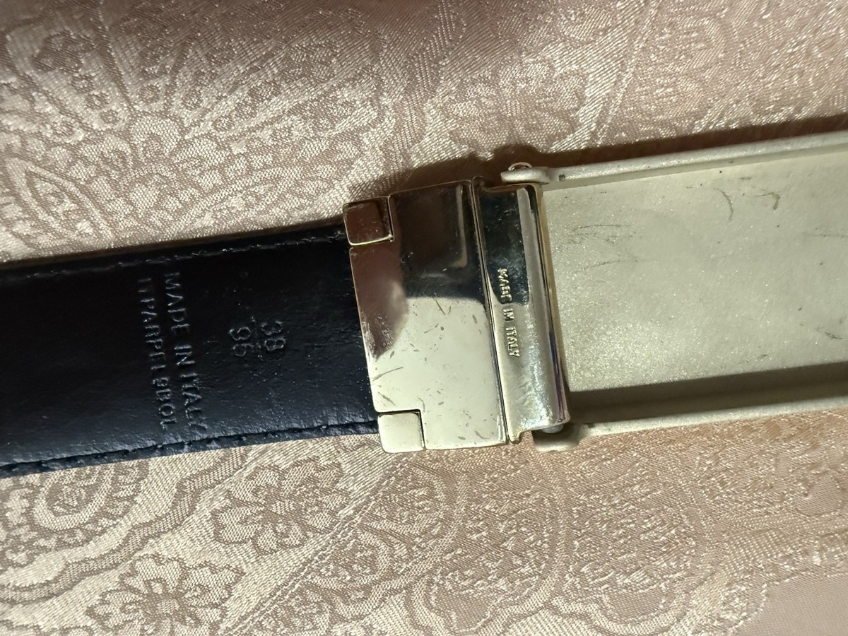 Burberry Mens Reversible Check Belt in Sand/Black Sz 34 NWOT | eBay