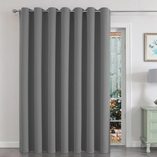 Light Grey Room Divider Curtains 100 W X 108 L Blackout Easy Install Privacy