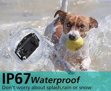 Bark Collar Dog Bark Collar Rechargeable Shock Anti Bark Collar with Beep Vib...