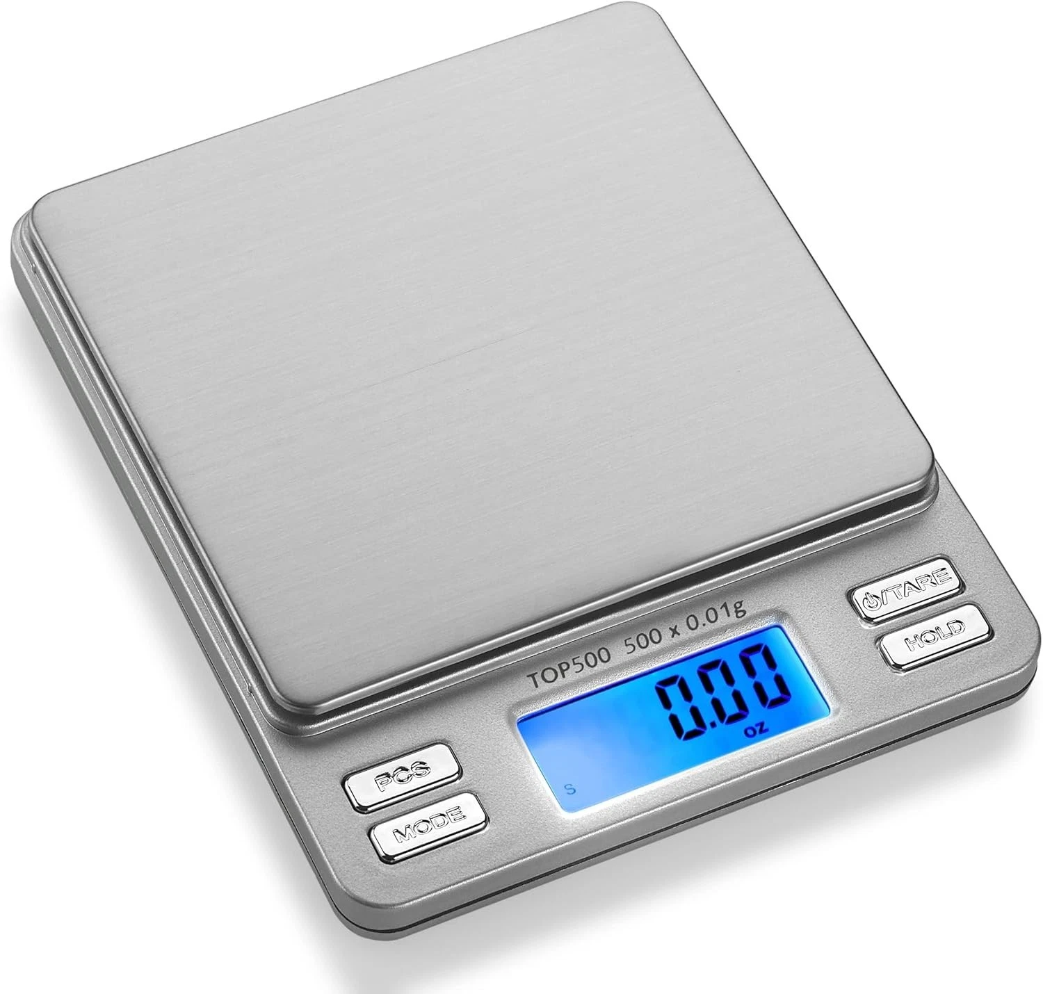 Smart Weigh Digital Pro Pocket Scale with Back-Lit LCD Display, Tare, Hold & PCS
