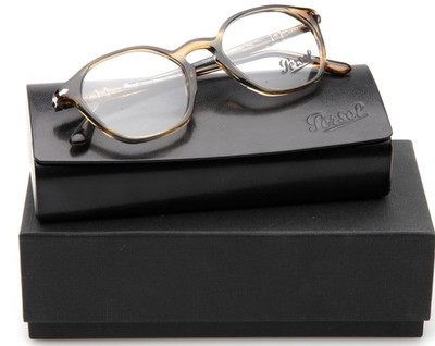 NEW PERSOL 3238-V 1049 Striped Brown EYEGLASSES GLASSES 50-20-145mm Italy