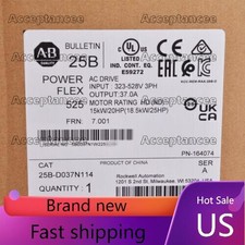AB 25B-D037N114 PowerFlex 525 AC Drive 25BD037N114 Factory Sealed US Free Tax