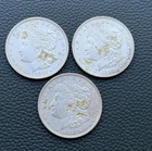 Lot of 3 Morgan Silver Dollars | 1921-P | 90% Silver | 2.32 oz | As-Is