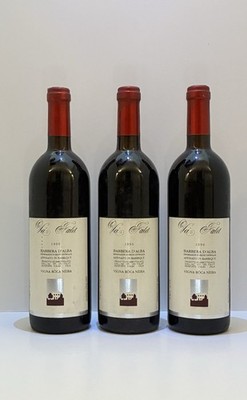 Barbera d Alba 1990  Vei Falet  - 3 Flaschen