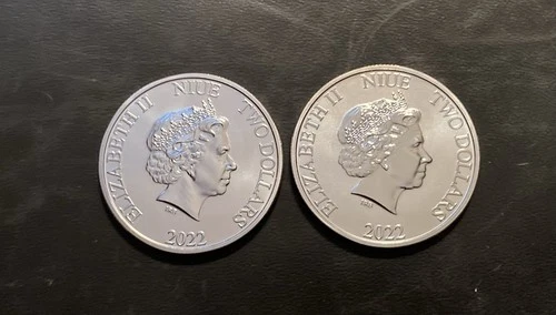 2022 Elizabeth II Silver Rounds - 2 Rounds 2 Ounces Of Silver