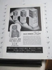 magazine ad 1930s AMERICAN Coating Elkhart IN Pinaud hair tonic bottle box