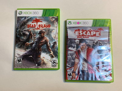 2 Game Lot Dead Island + Escape Dead Island Xbox 360 games survival complete cib