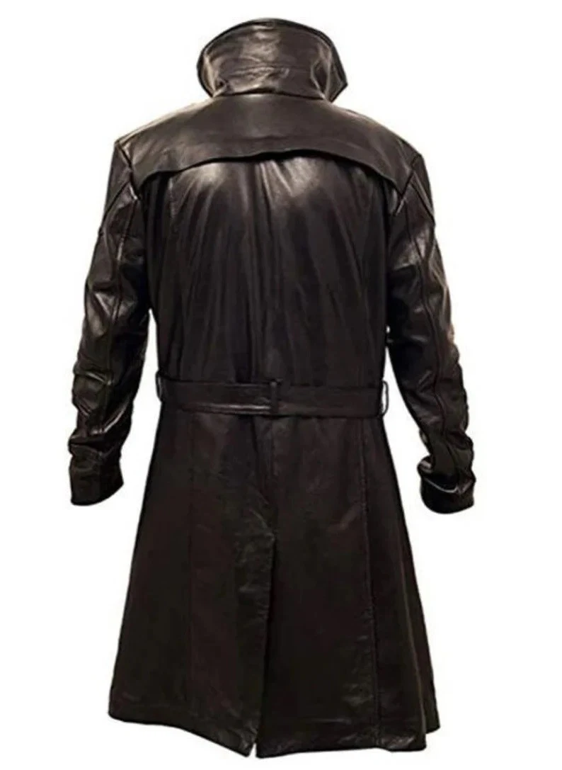 Ryan Gosling 2049 Officer Men's Blade Runner Leather Long Coat - CHRISTMAS SALE - product detail image 3