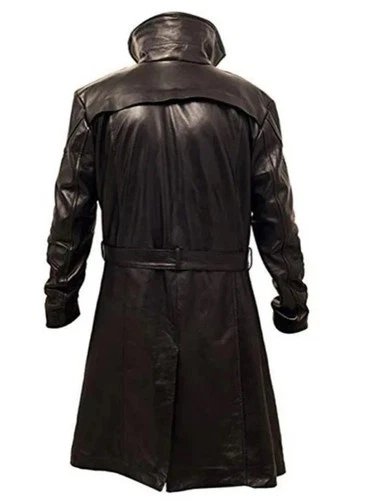 Ryan Gosling 2049 Officer Men's Blade Runner Leather Long Coat - CHRISTMAS SALE image 3