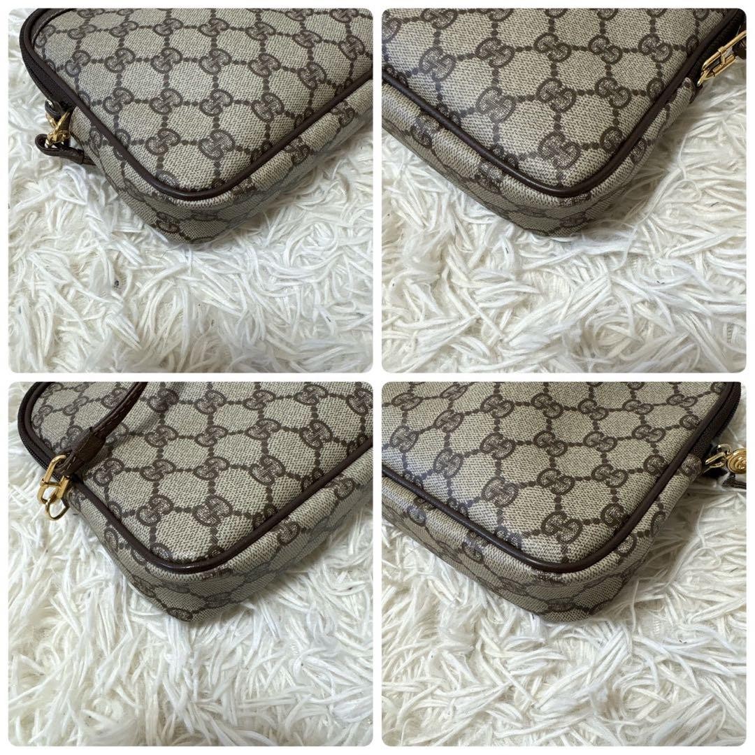 Gucci GG Pochette Shoulder Bag Beige PVC Authentic thumbnail 8