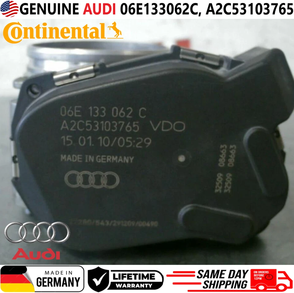 Cuerpo del acelerador OEM AUDI VW para Audi 2008-2018 3,0 L 3,2 L VW Touareg, 06E133062C Foto 2 de 4
