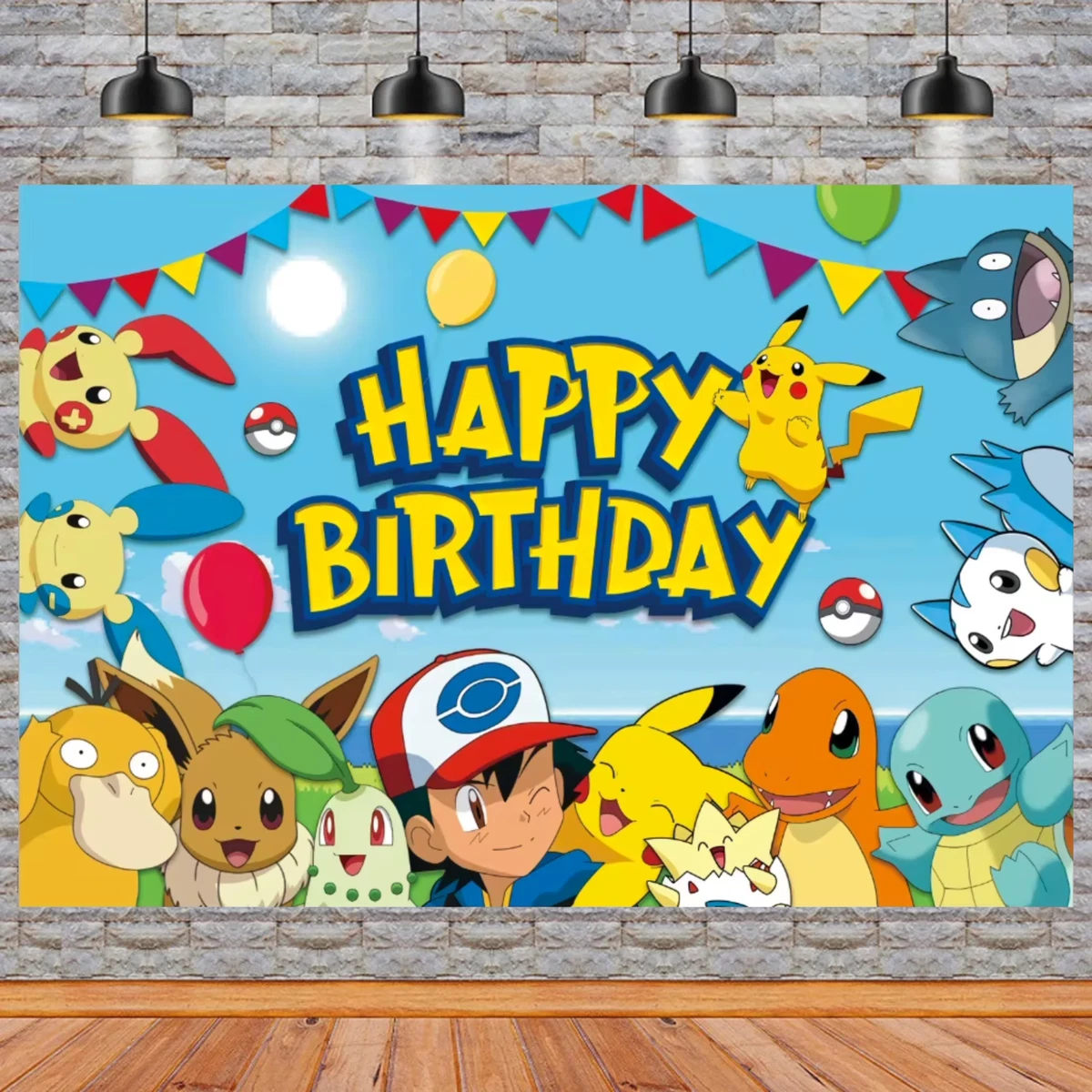 精灵宝可梦儿童生日派对布置装饰品| eBay