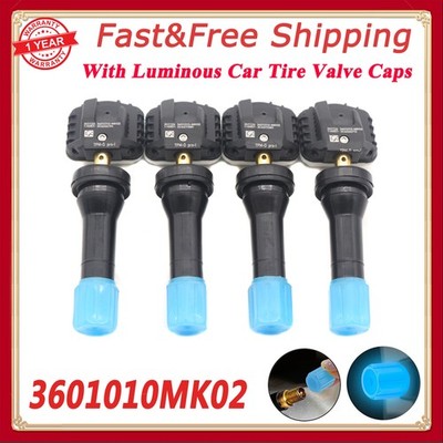 4PCS TPMS Tire Pressure Sensor For Changan CS85 CS95 Deepal S7 SL03 3601010-MK0