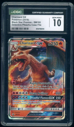 2019 Pokemon Charizard GX SM195 Detective Pikachu Case File CGC 10 Gem Mint