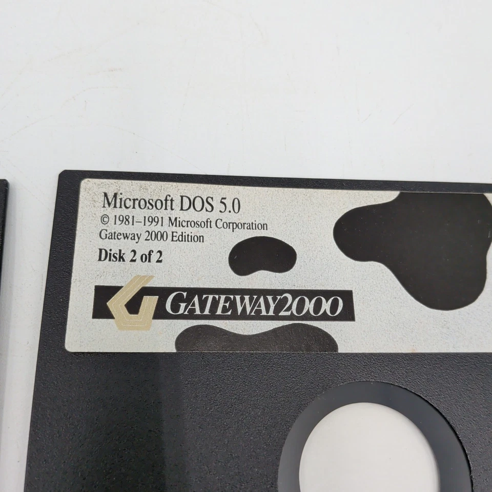 VINTAGE-MS-DOS 5.0 on (5) 5.25" PC Floppy Disks Gateway 2000 Edition - Image 4 of 4