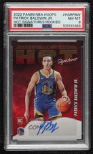 2022 Panini NBA Hoops Hot Signatures Rookies Patrick Baldwin Jr PSA 8 Auto 1a07