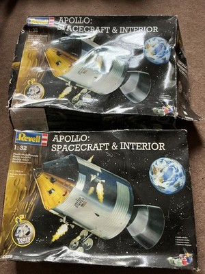 L293 Revell 04839 Apollo Raumschiff Maßstab 2:32 Modell innen und außen x2